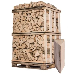 Bois de Chauffage Sec – 3 Stères sur Palette (≈ 2,1 m³) – Hêtre, Charme, Chêne – Bûches 33 cm
